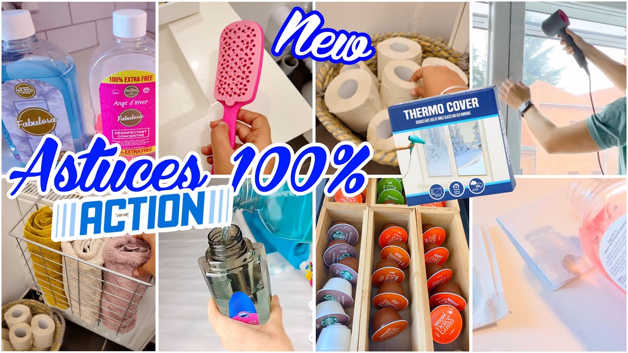 ASTUCES 100% ACTION ORGANISATION & MÉNAGE // ASTUCES MAISON PETITS PRIX ✅