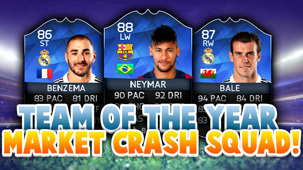 FIFA 16 - TOTY OVERPOWERED MARKET CRASH SQUAD BUILDER!! + HOW TO MAKE PROFIT WITH PLAYERS