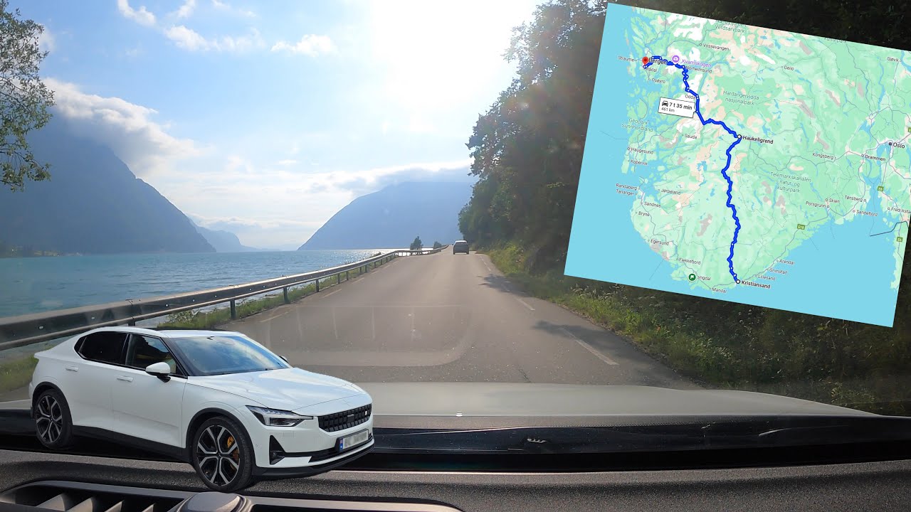 Driving from Kristiansand to Bergen via Haukeli 4K