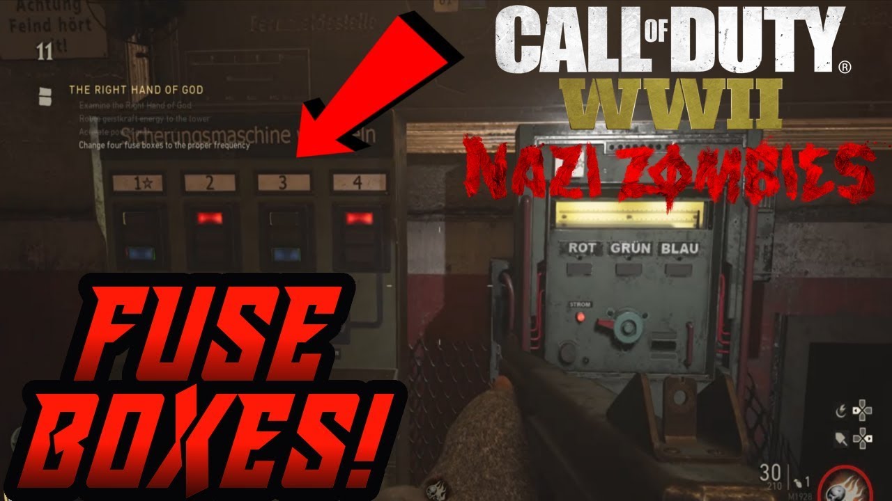 Руководство по игре COD WW2 «Правая рука Бога» для зомби (предохранители)