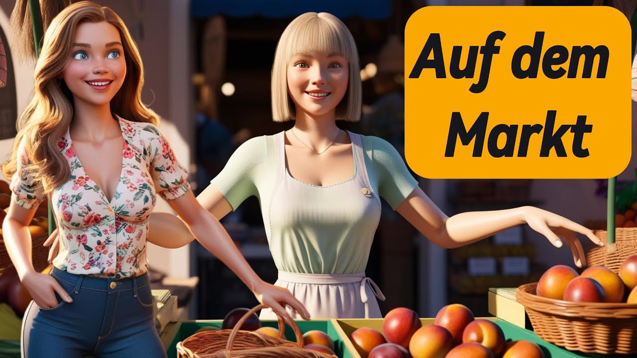 Einkaufen auf Deutsch: Alltagsdialog auf dem Markt | Learn German with Real-Life Conversations