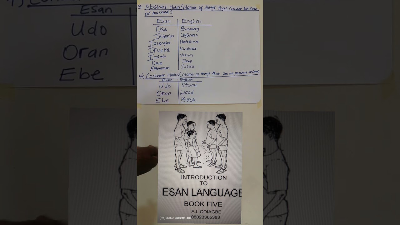 LESSON 7  NOUNS IN ESAN LANGUAUGE