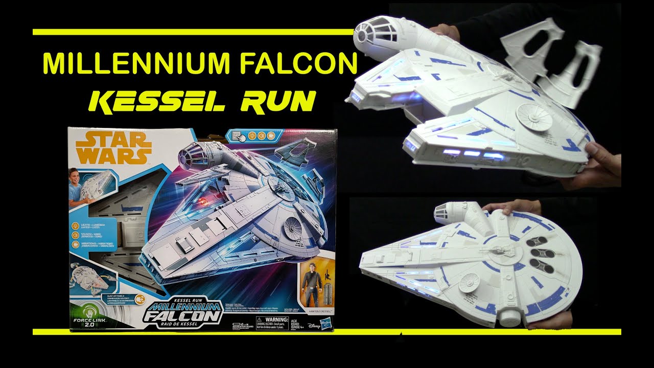 Como funciona el Halcon Milenario Star Wars KESSEL RUN Force Link 2.0 Naves Hasbro en Español