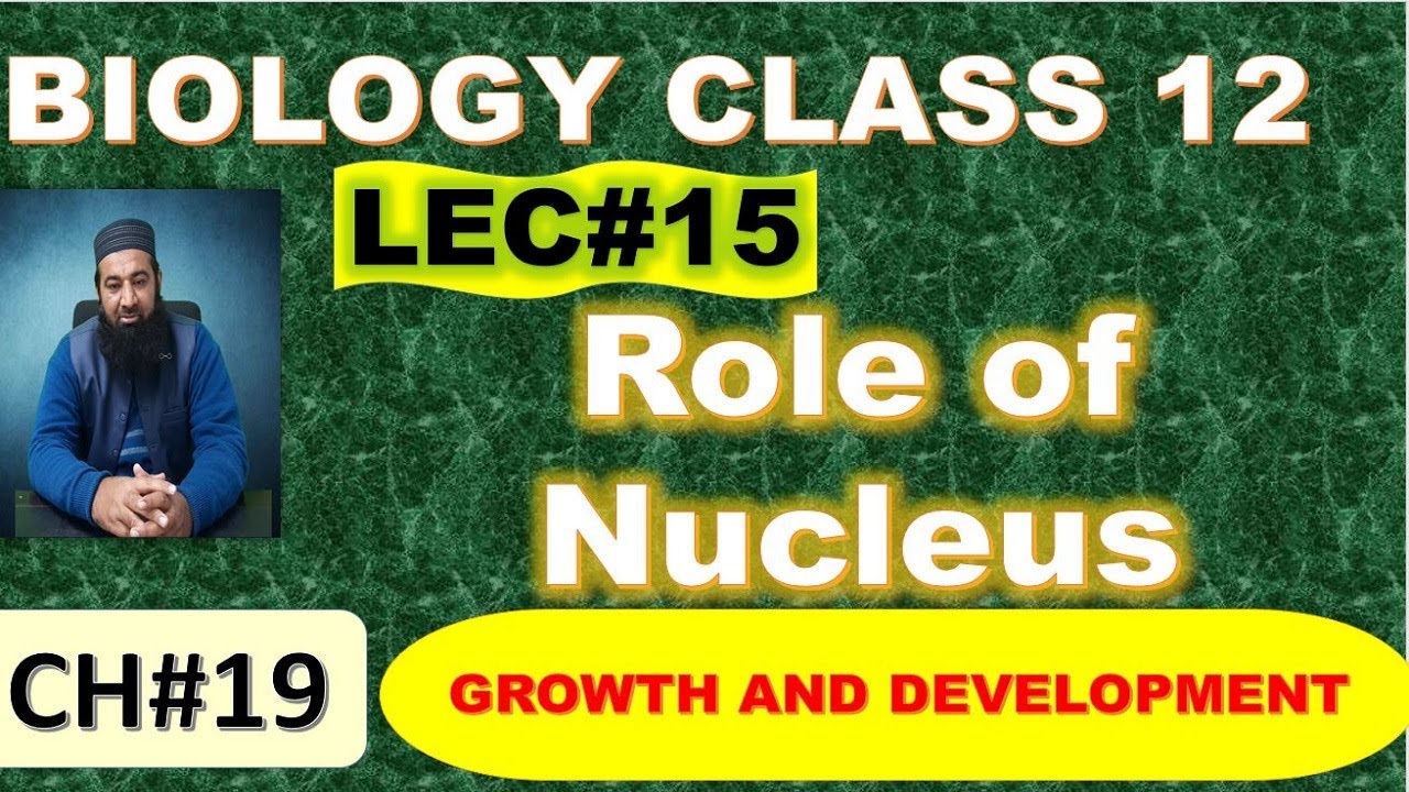 Role of Nucleus I Chapter 19 I Growth and Development I Lec# 15