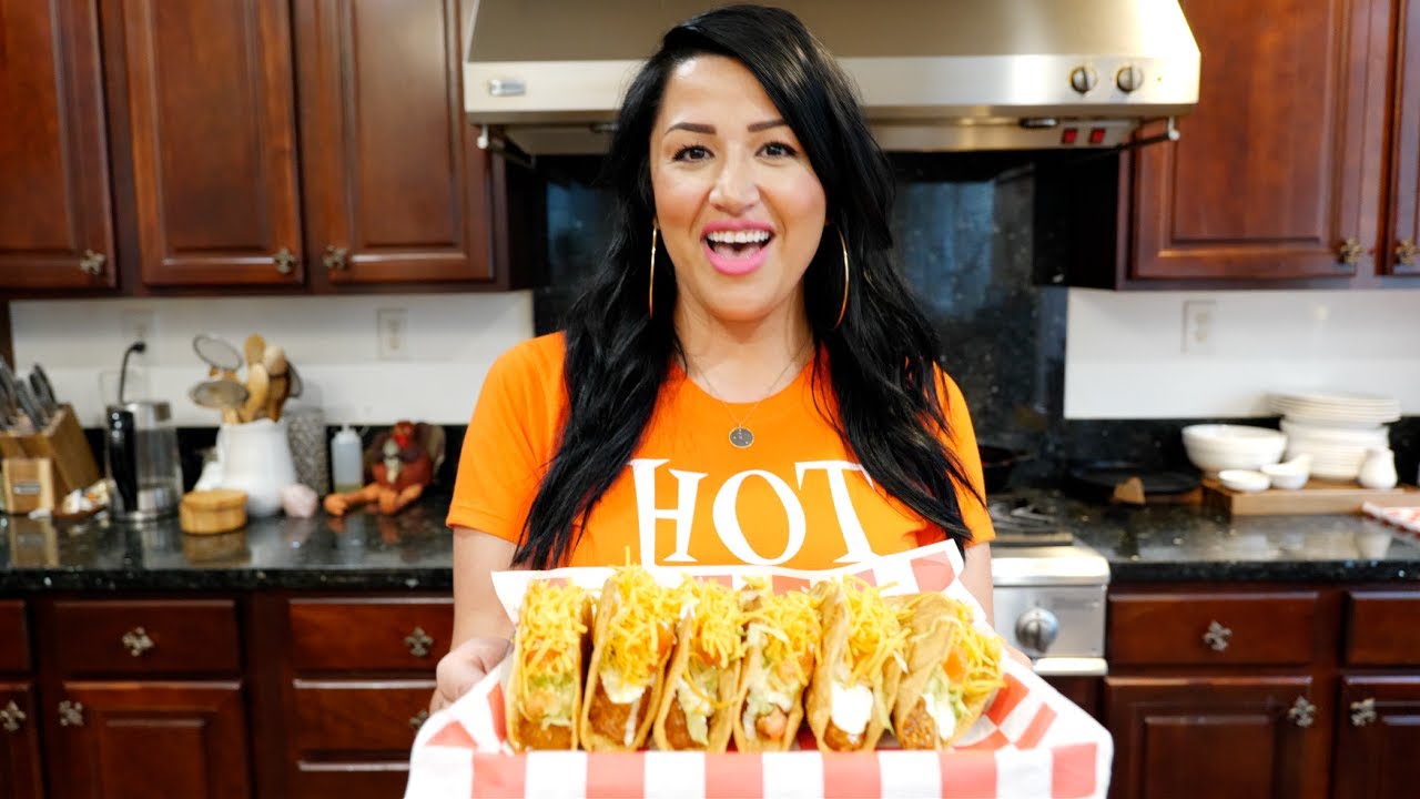 How to make The BEST DYI Taco Bell at HOME! Ground Beef Crunchy Tacos with Cheddar Cheese
