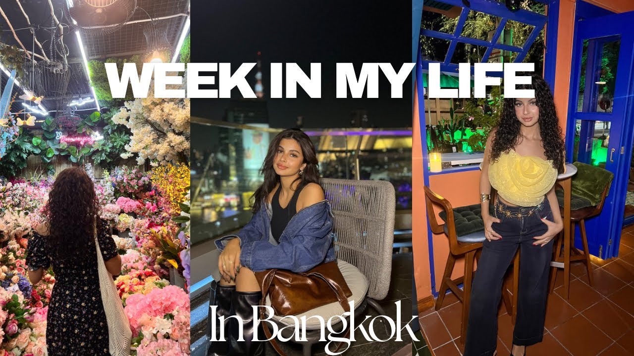 Bangkok Vlog * weekend market , night out , makeup routine & more *