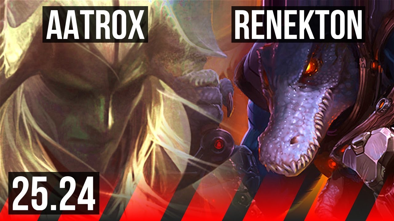 AATROX vs RENEKTON (TOP) | Good KDA: 13/1/4 | KR Master | 25.24