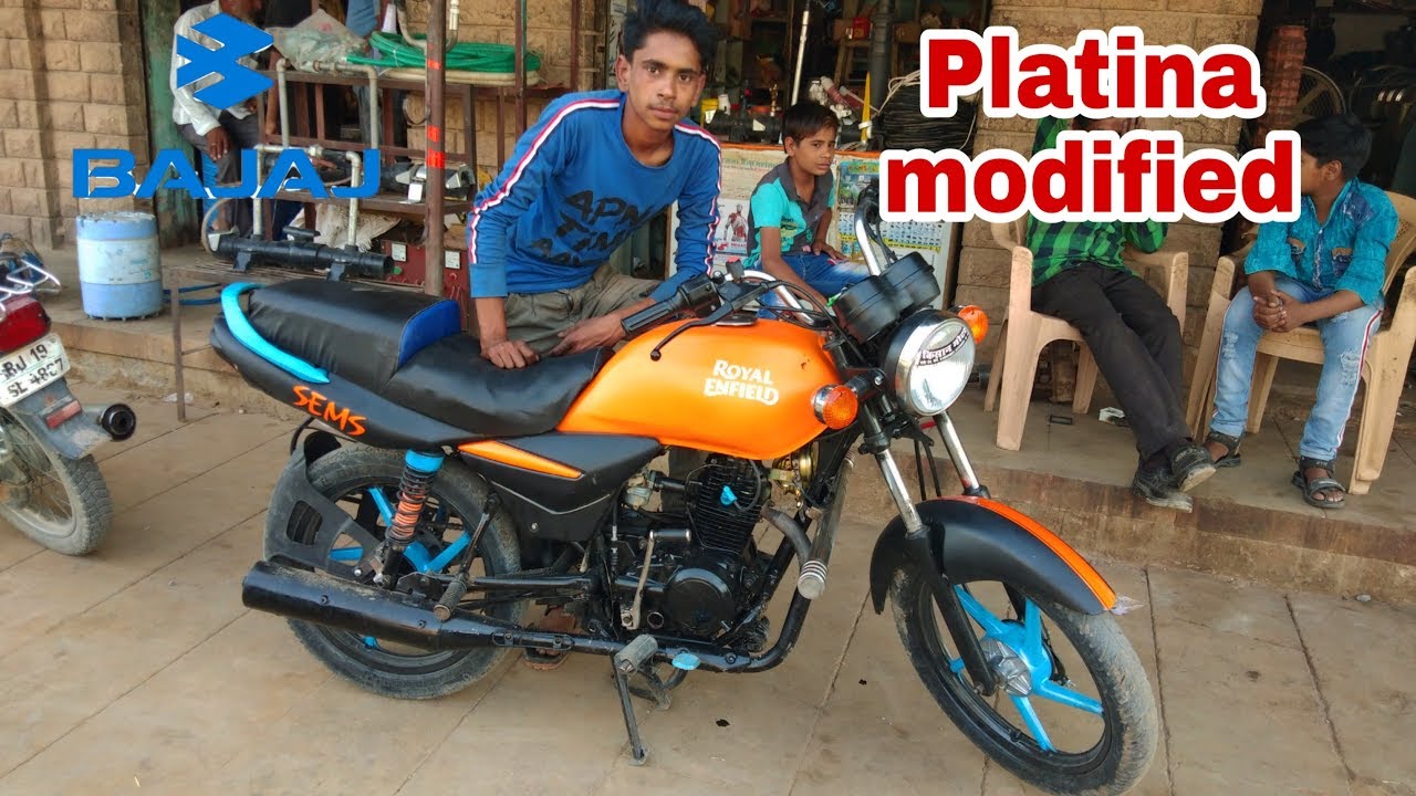 bajaj platina modified || आज बजाज प्लैटिना मोडिफाइड करत