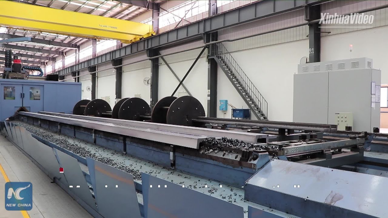 China's first intelligent maglev track production line put into operation