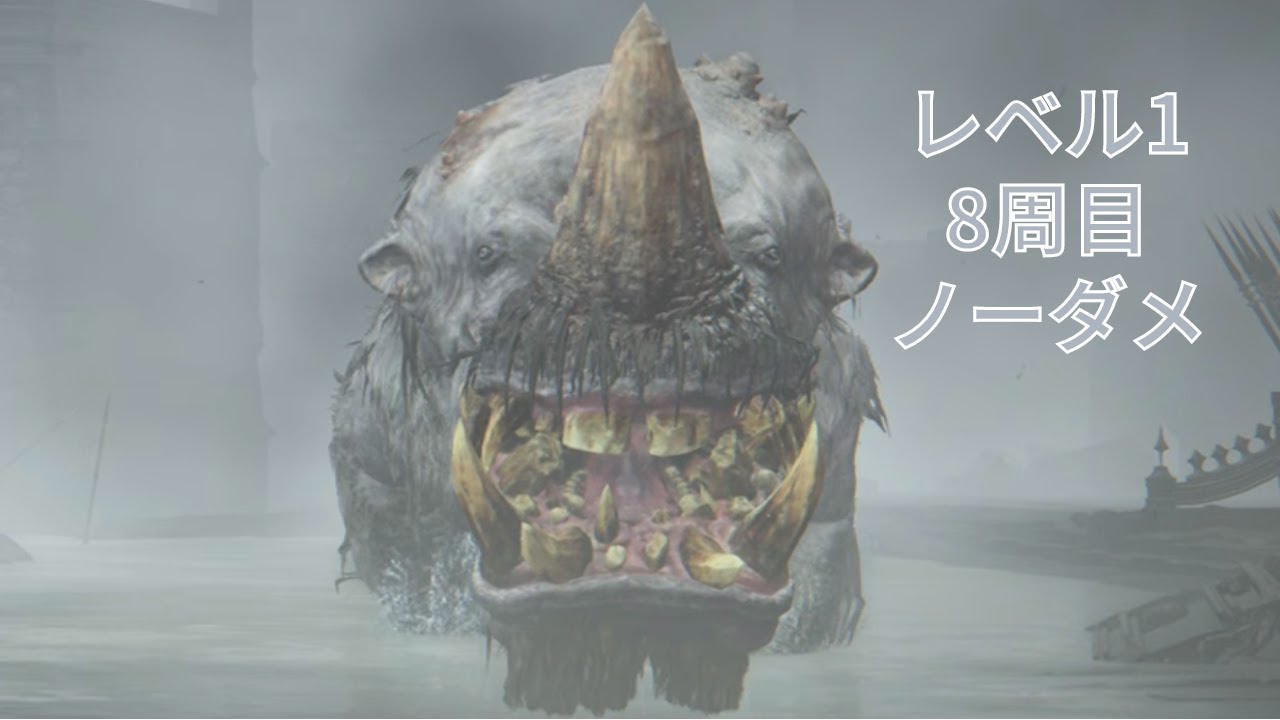 エルデンリング 黄金カバ レベル1カンスト攻略 ノーダメージ