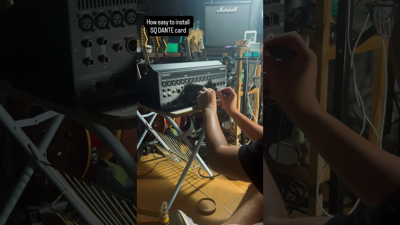 Install Dante Card to Allen & heath SQ-5 #audiotechnique #allenandheath #dante #soundengineer