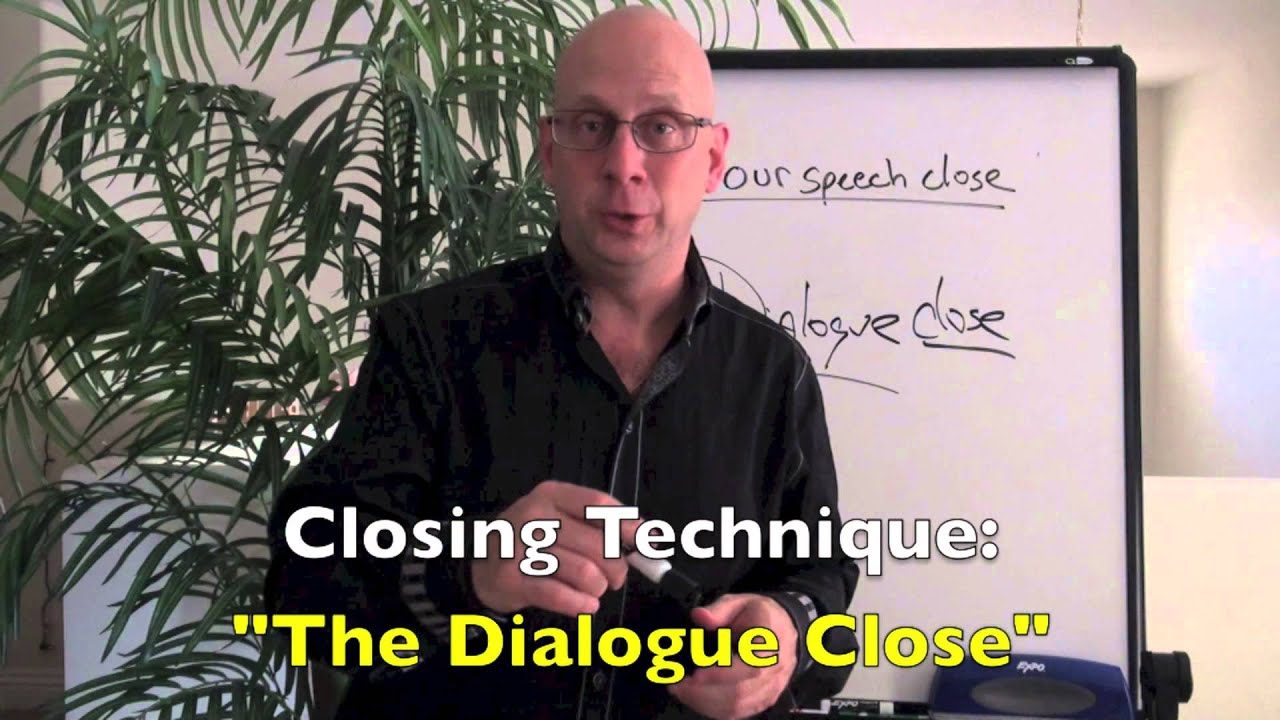 How to write a speech: speech closing technique