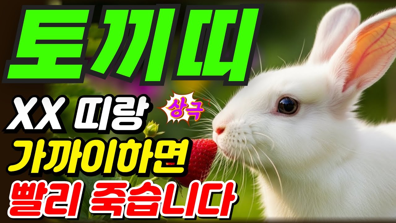 [토끼띠와 상극인 최악의 띠] 토끼띠 최악의 인연, 이 띠와는 왜 안 될까? | 최악의 조합 3가지 | 토끼띠운세 51년생 63년생 75년생 87년생