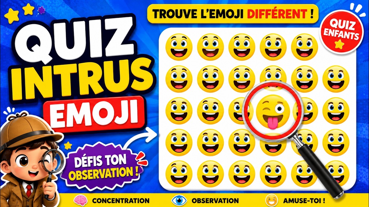 Un emoji est différent… sauras-tu le trouver ? 👀