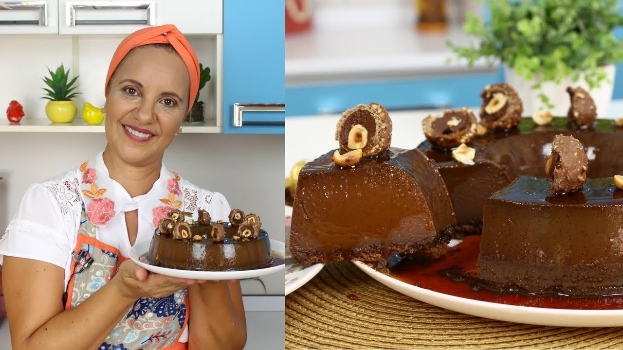 PUDIM OSTENTAÇÃO DE FERRERO ROCHER
