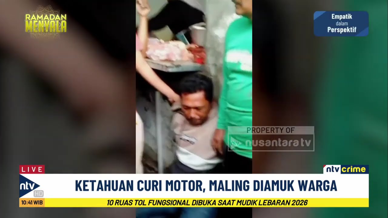 Kepergok Curi Motor di Pasar, Maling Diamuk Warga Sebelum Dibawa ke Kantor Polisi | NTV CRIME