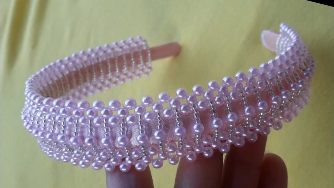 tiara de pérolas Luxuosa😱😱 fácil de fazer não precisa de costura