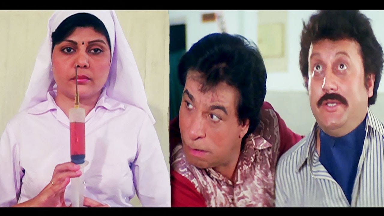 Andhe Behre Ke Liye Haathi Ghodo Ka Injection - Kader Khan, Anupam Kher - Hum Hain Kamaal Ke
