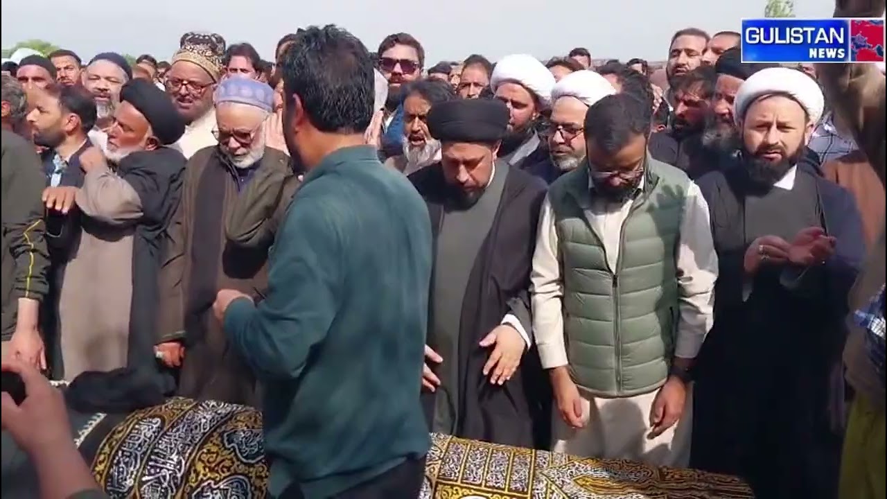 Thousands Attend Last Rites of Allama Agha Syed Mohammad Baqir in Budgam