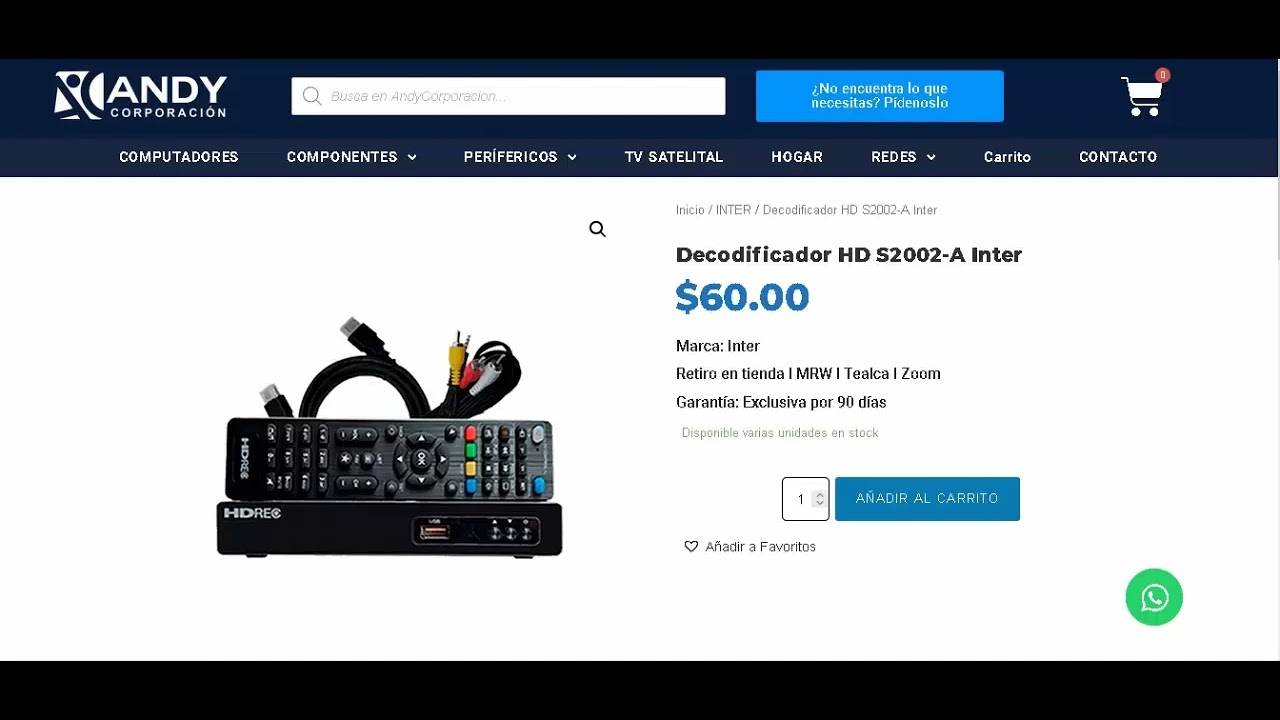 Deco HDREC S2002 A (Falla el adaptador de corriente)