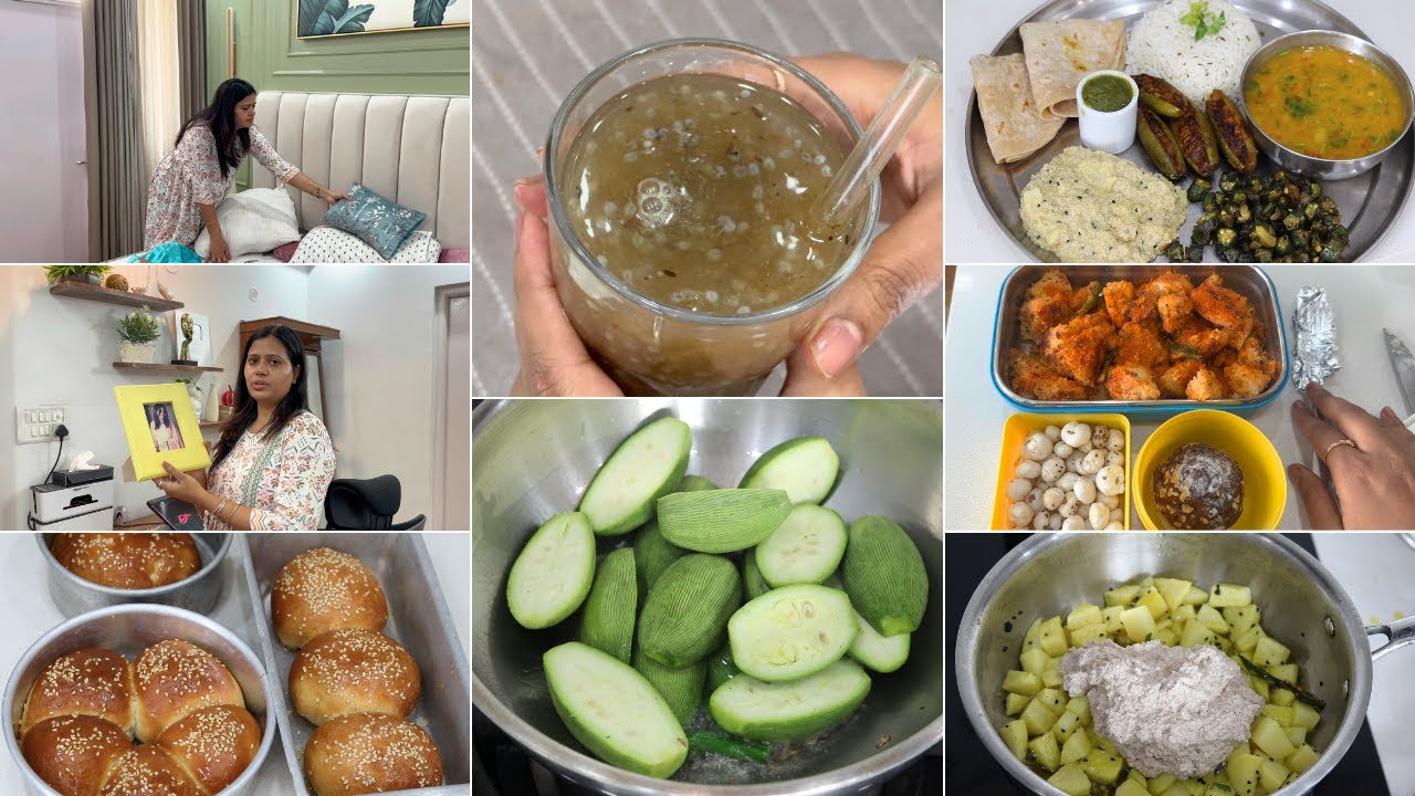 Perfect Soulful Summer Lunch 🍛THALI 🍛Refreshing Summer 🍹Drink 🍹4 New Recipe | Morning To Evening  |