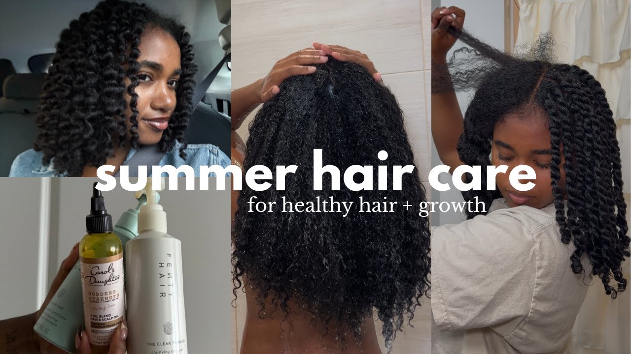 My 2025 Summer Hair Care Routine | For Hair Growth, Moisturized Curls, Warm Weather Maintenance