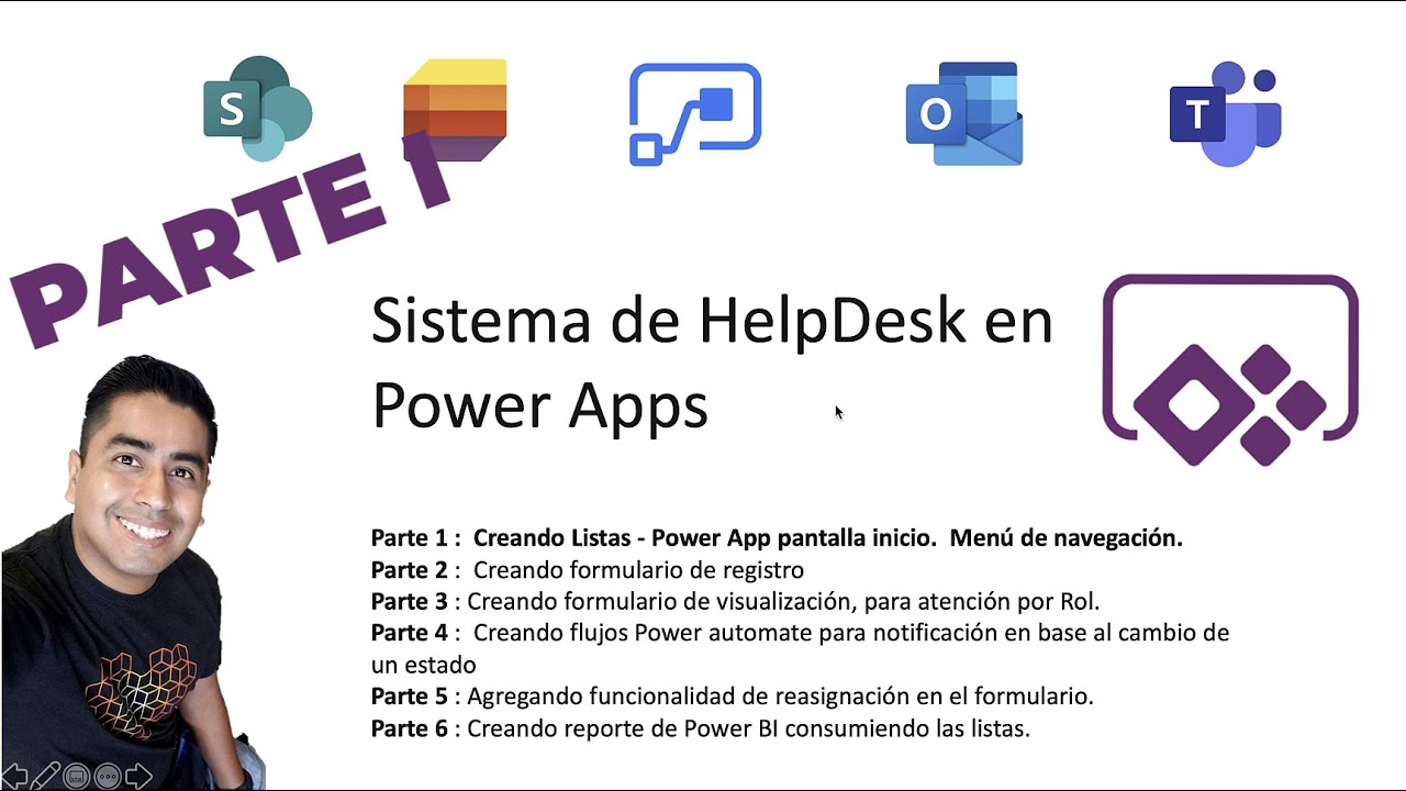 Parte I - Sistema Helpdesk en Power Apps, creando el sitio de sharepoint y app  base en Power Apps.