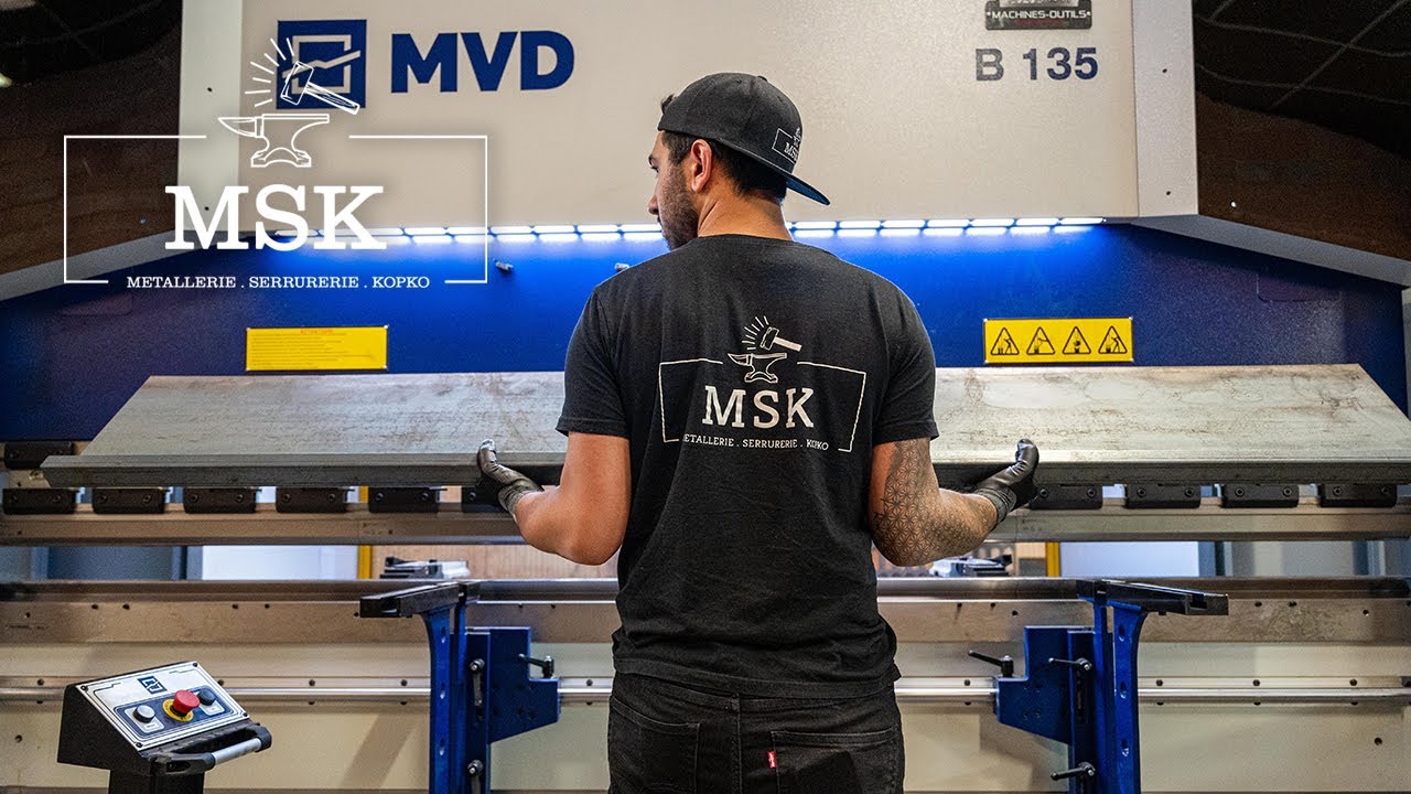MSK Atelier | Livraison et test de notre nouvelle plieuse MVD | Métallerie Serrurerie Kopko