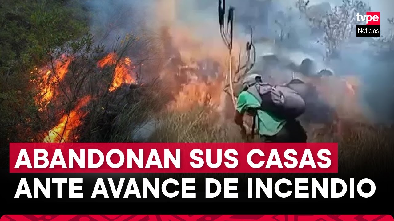 Incendio forestal en Lambayeque: pobladores abandonan sus casas ante el avance del siniestro