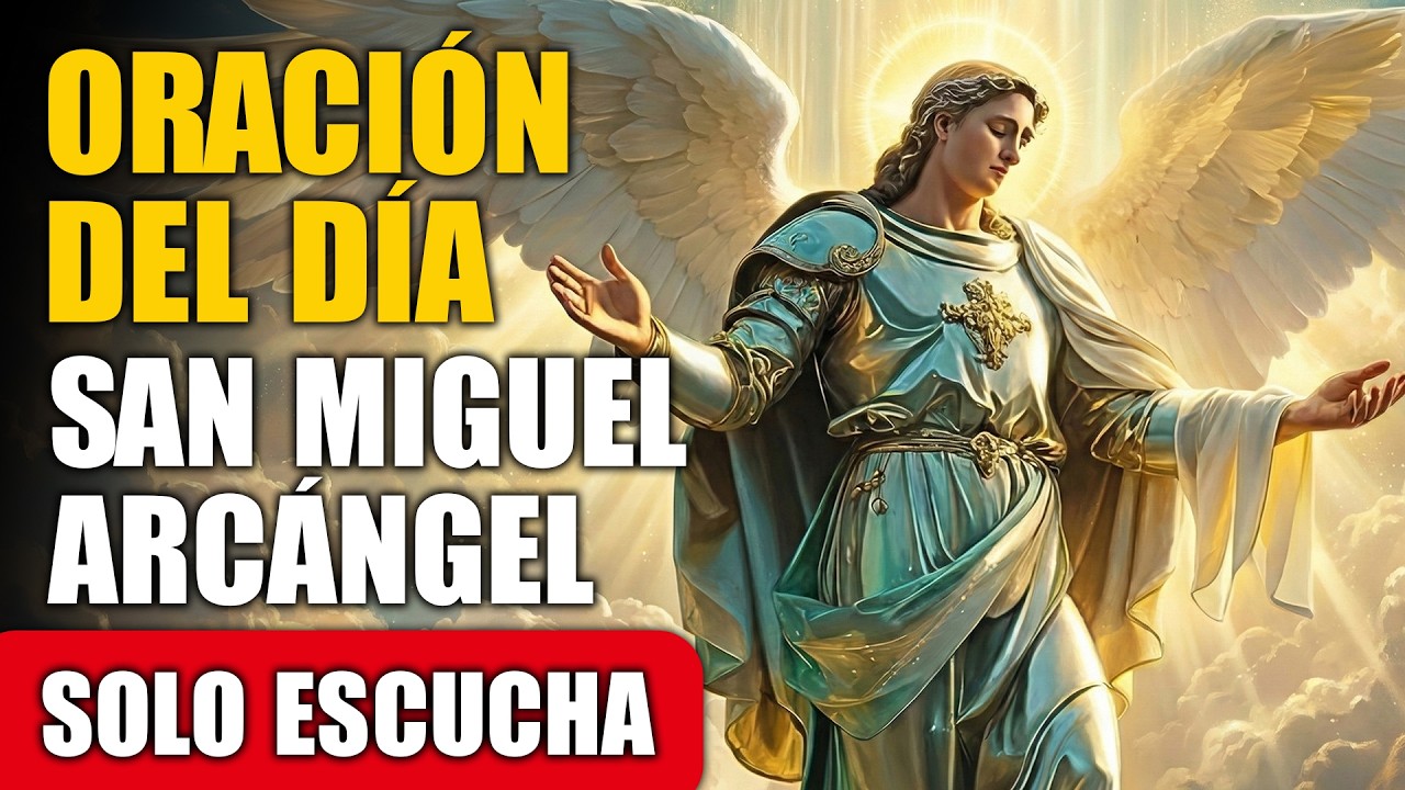 ¡Con su espada ardiente, San Miguel rompe las cadenas del mal que te rodean! Reza ahora