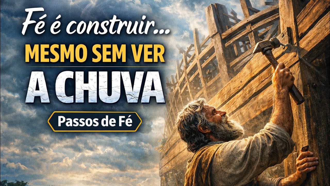 Fé é construir, mesmo sem ver a chuva | Série: passos de fé. 