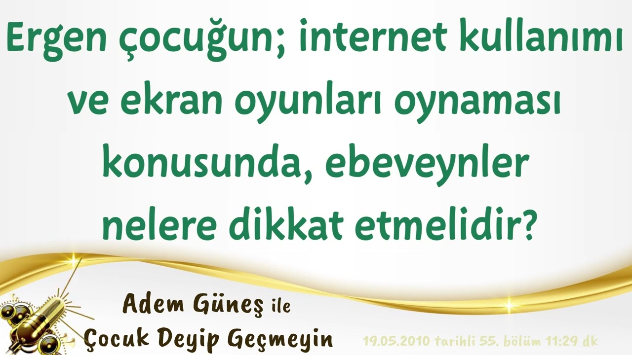 Çocuğun internet kullanımı ve ekran oyunları oynaması konusunda, ebeveynler nelere dikkat etmelidir?