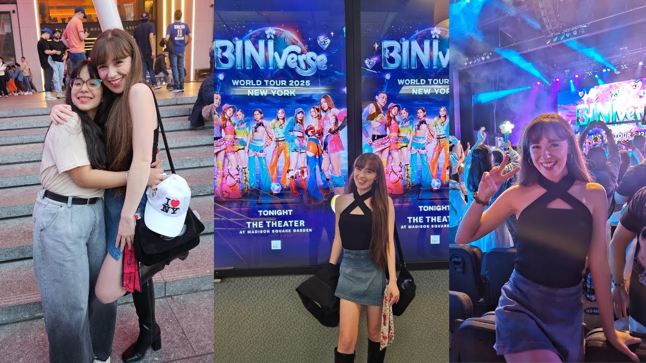 my day in nyc! seeing BINI in Concert - BINIverse World Tour @ MSG, meeting my friend from Argentina