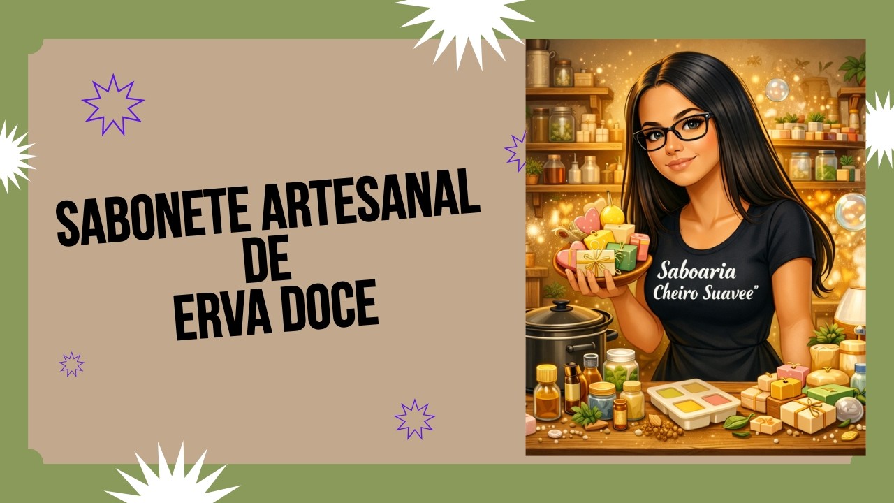 SABONETE ARTESANAL de ERVA DOCE!