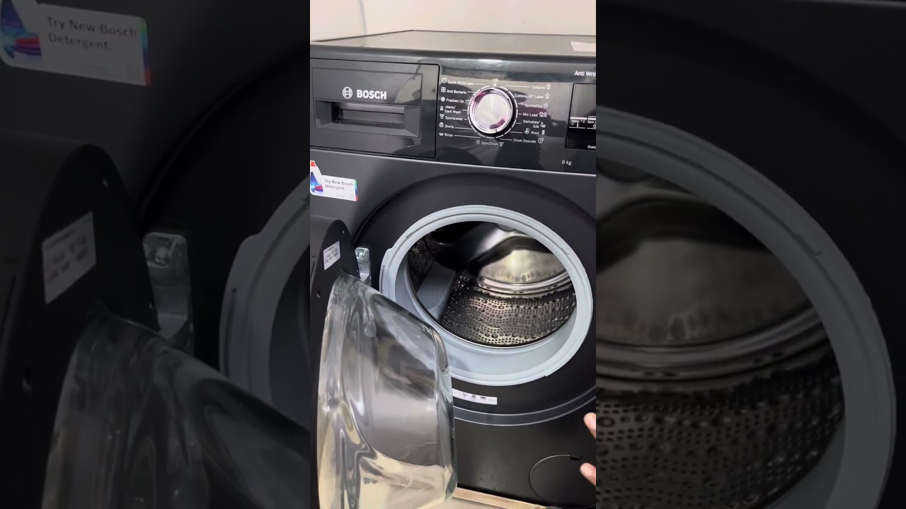 How To Use BOSCH Front Load Washing Machine 8kgs#Demo