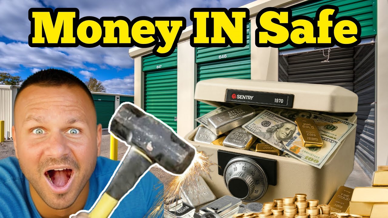 FOUND MONEY IN SAFE In Abandoned Storage Unit