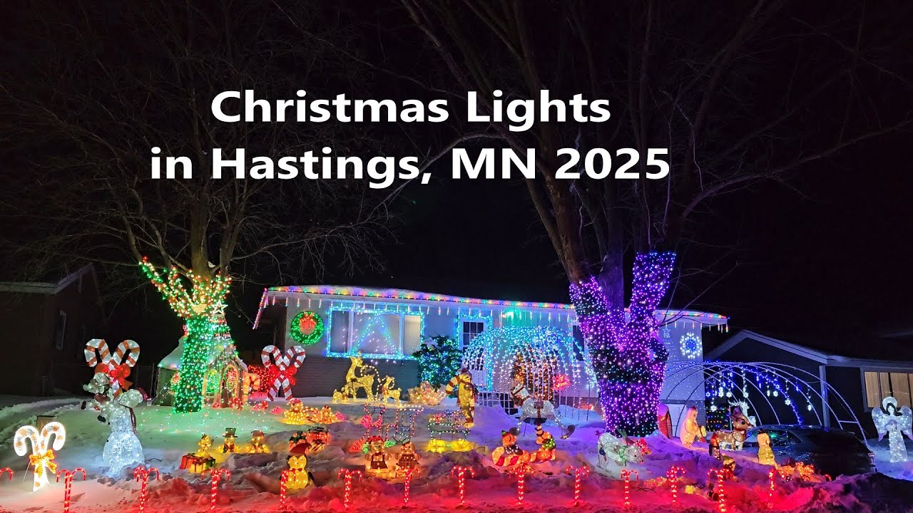 Christmas Lights in Hastings MN 2025