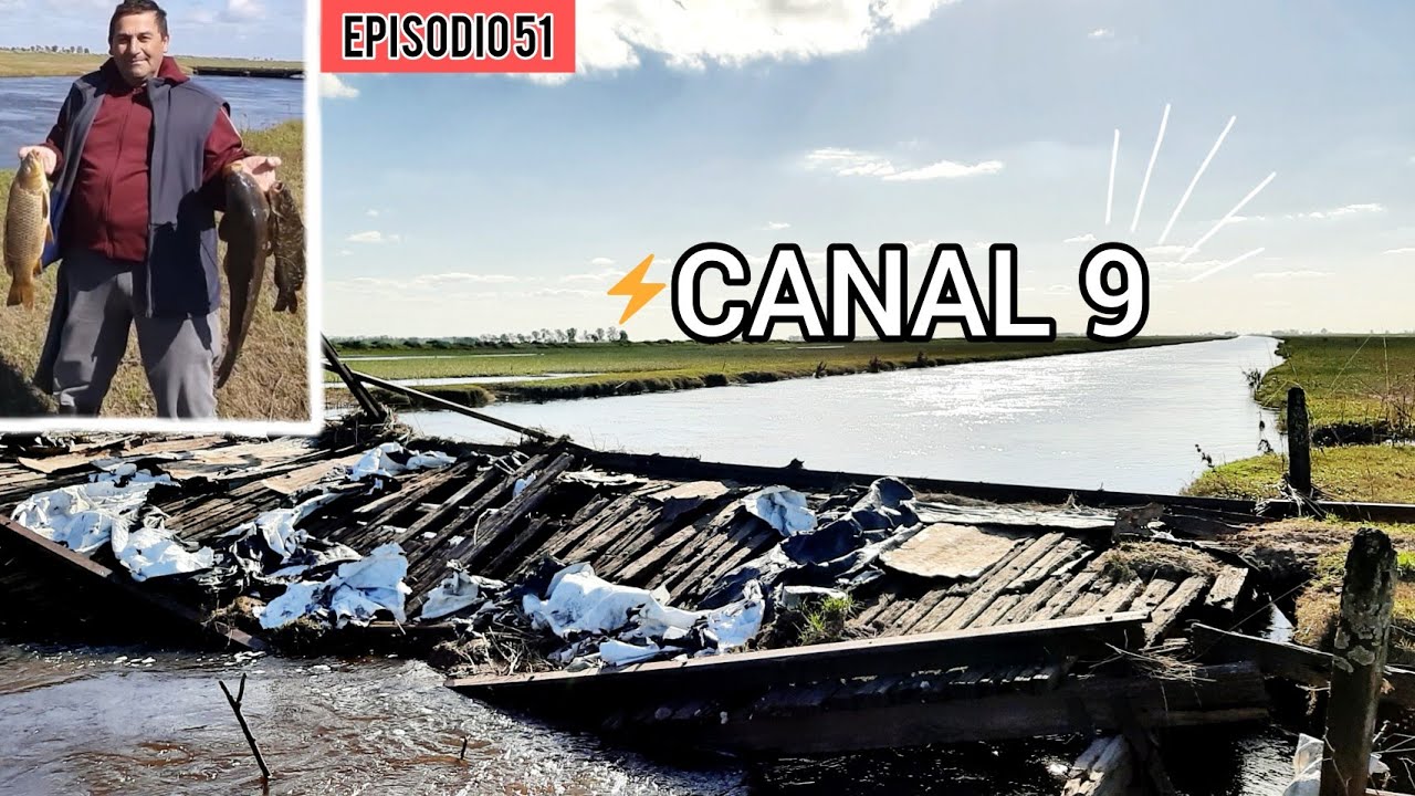 Pesca En CANAL 9 Sobre Ruta 29/ Rio Profundo y Peligroso/carpas,  bagres Sapos y moncholos/ MJ-PESCA