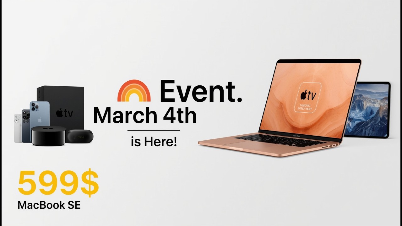 Apple’s SECRET March 4th Event: MacBook SE, iPhone 17e & A17 Apple TV!