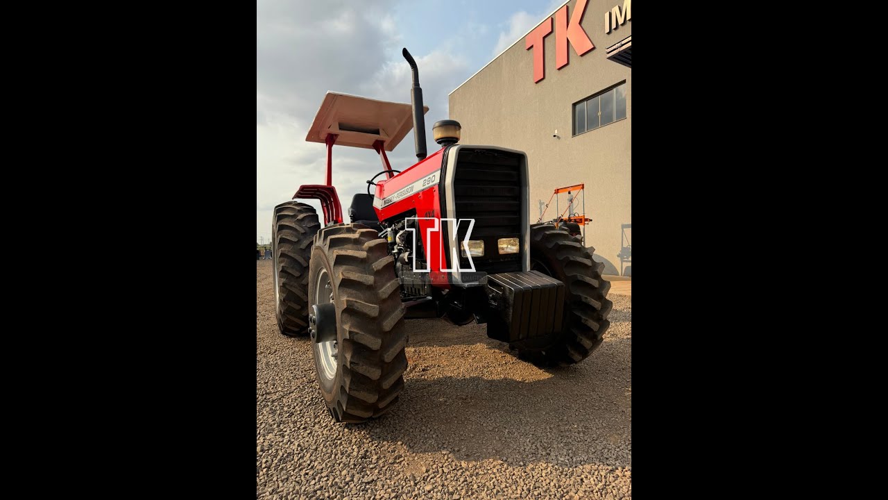 (VENDIDO)TRATOR MF 290 ANO 87 C/ REDUTOR DE VELOCIDADE - TK TRATORES NOVA ANDRADINA - MS