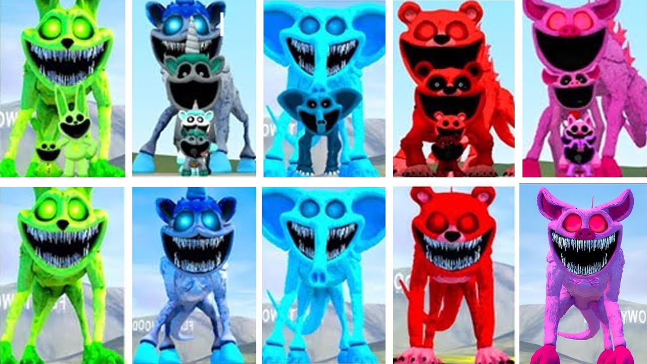 EVOLUTION ALL MECHA GODZILLA TITAN SMILING CRITTERS FORGOTTEN POPPY PLAYTIME CHAPTER3 IN Garr's Mod!