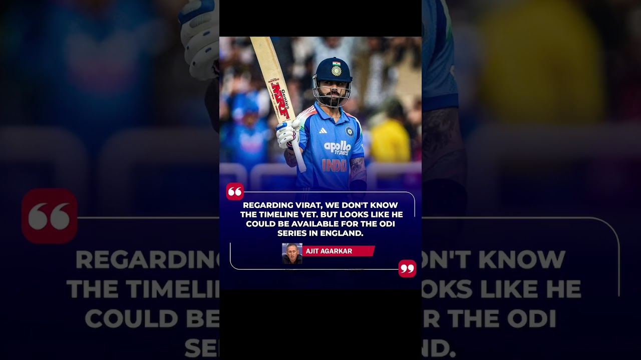 Ajit Agarkar in the press conference Virat should be fit 😊#teamindia#viratkohli