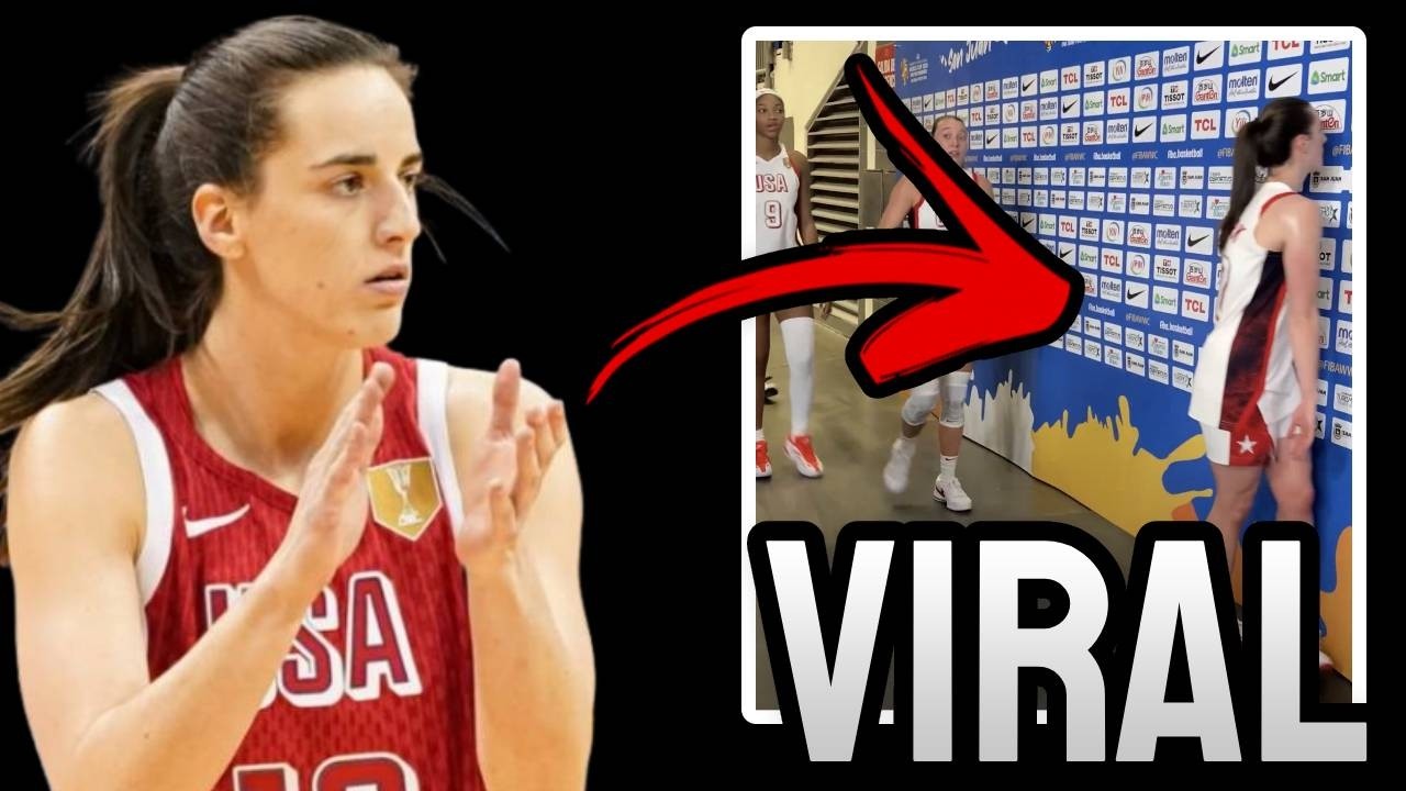 Caitlin Clark Goes VIRAL For AVOIDING Reporters By Dragging Face Across Sponsor Board...