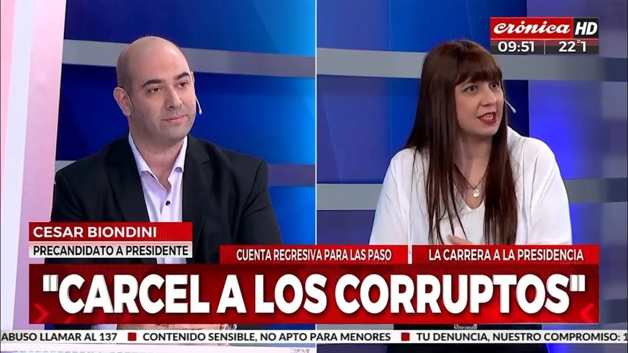 Entrevista a C&eacute;sar Biondini en Cr&oacute;nicaTV - Programa 
