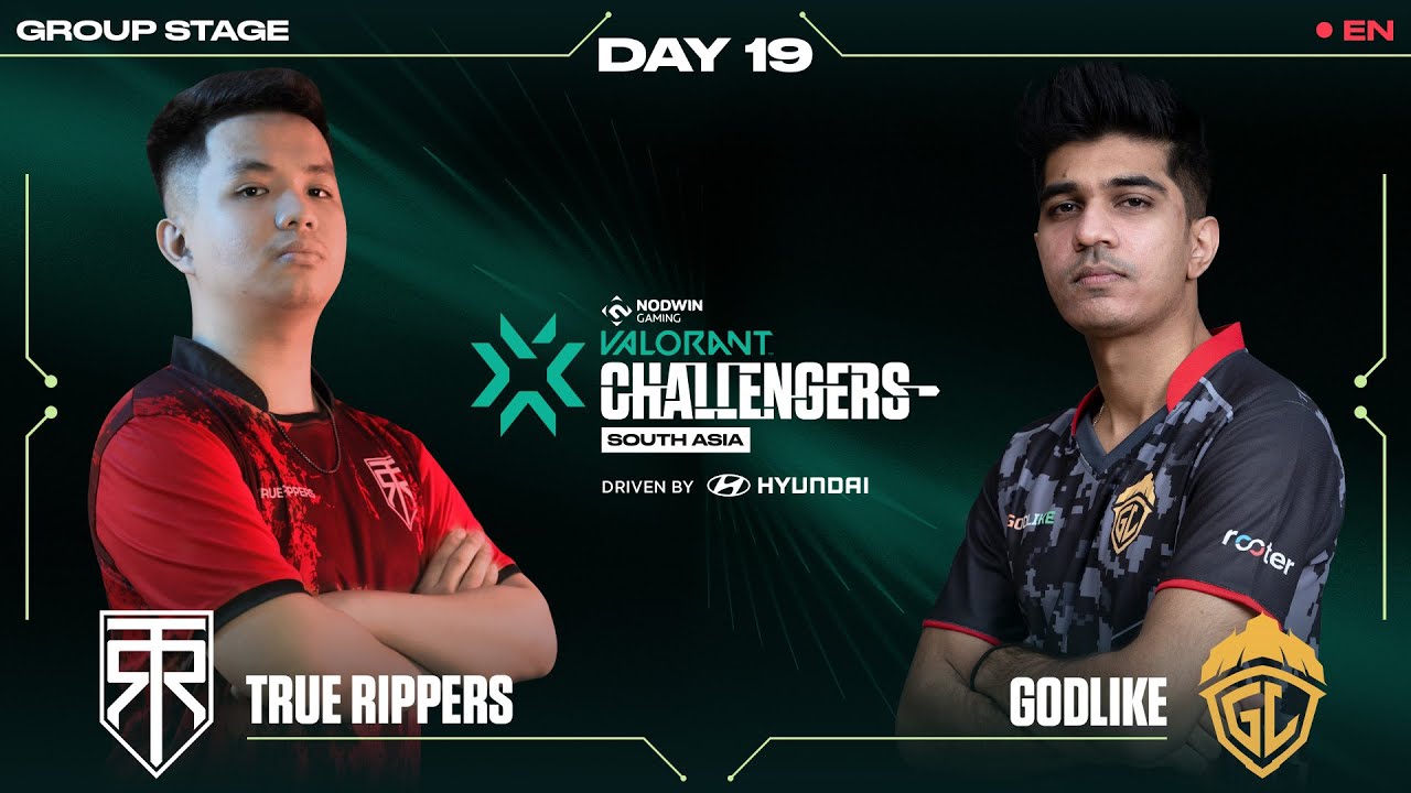 True Rippers vs Godlike [EN] NODWIN Valorant Challengers South Asia 🏆