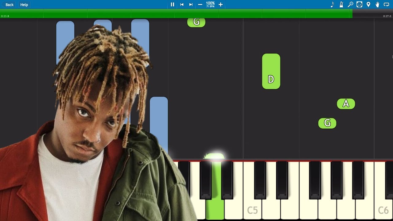 Juice WRLD - Empty - Piano Tutorial
