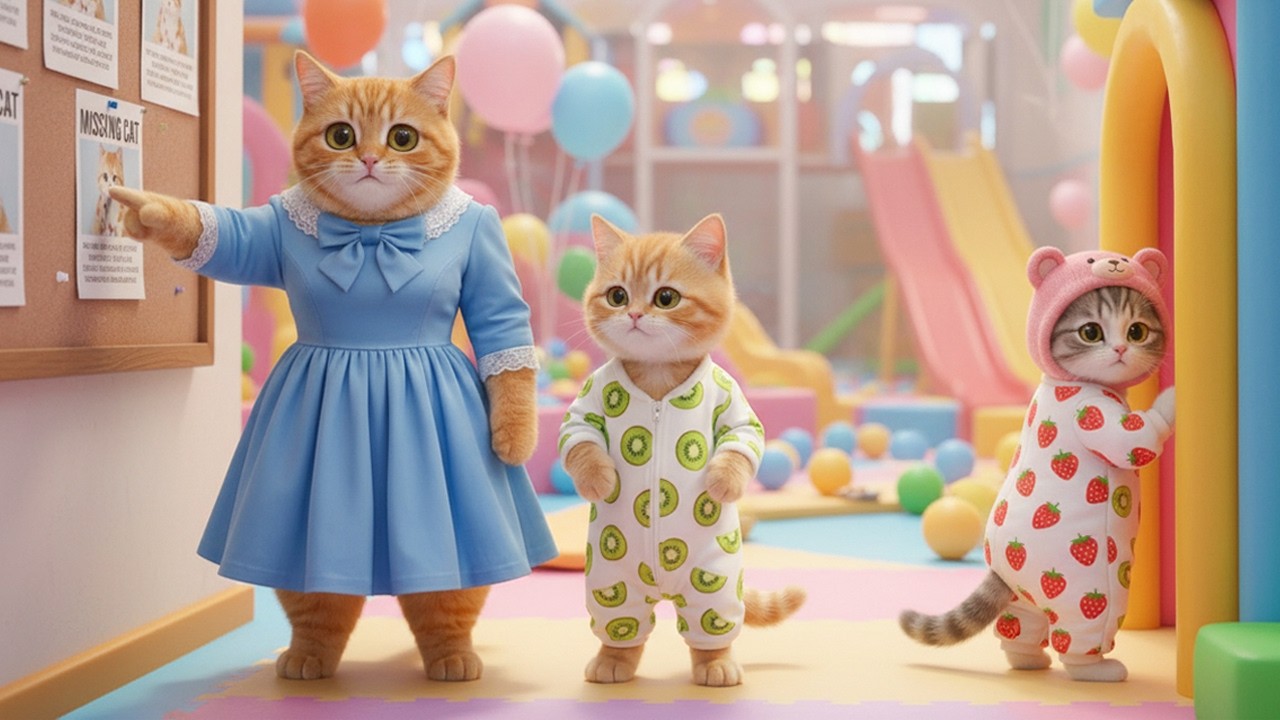 Kitten Got Lost While Playing In The Supermarket, Mama Cat Was Very Worried But Luckily She Found It
