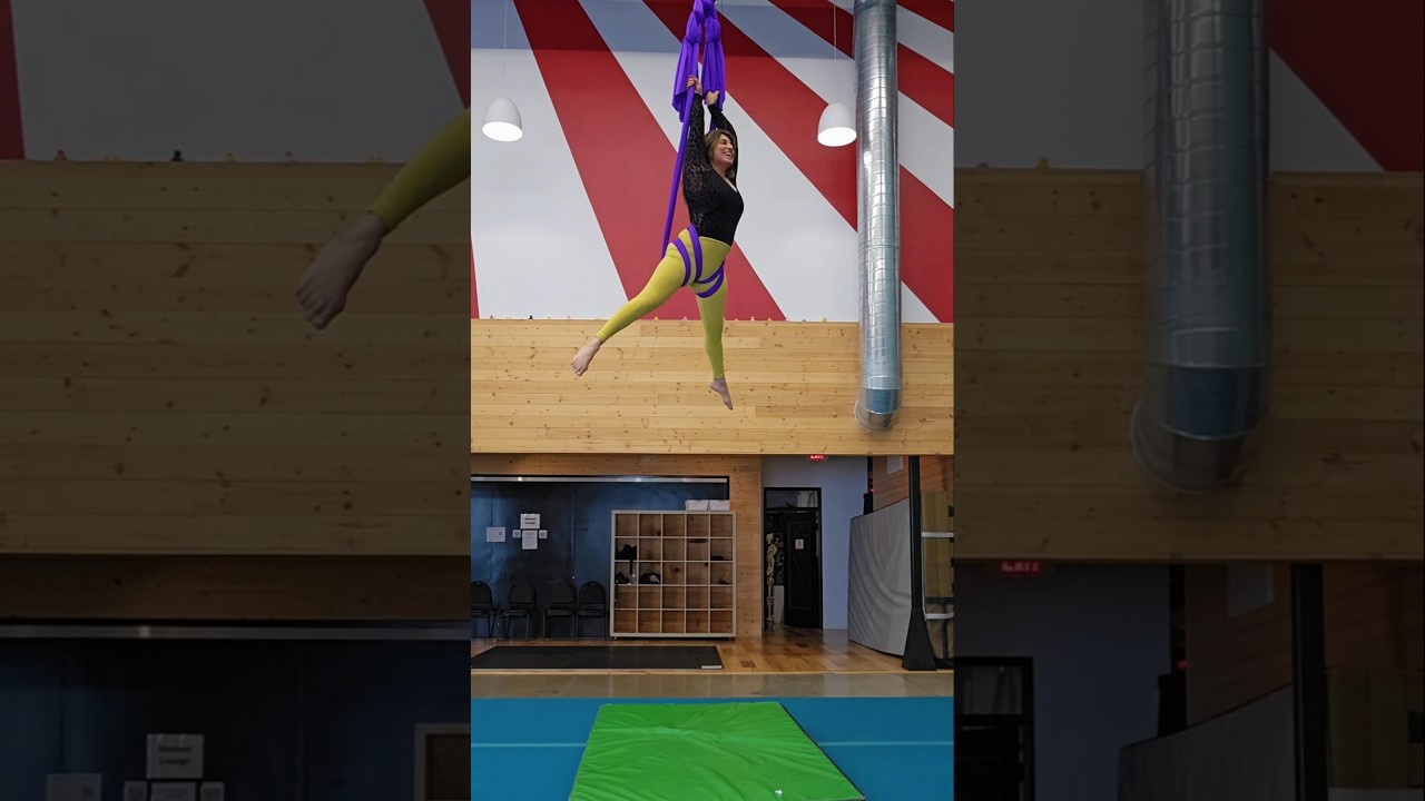 Aerial Hammock Drop Tutorial: Double Front Dive #aerialhammock #aerialsling