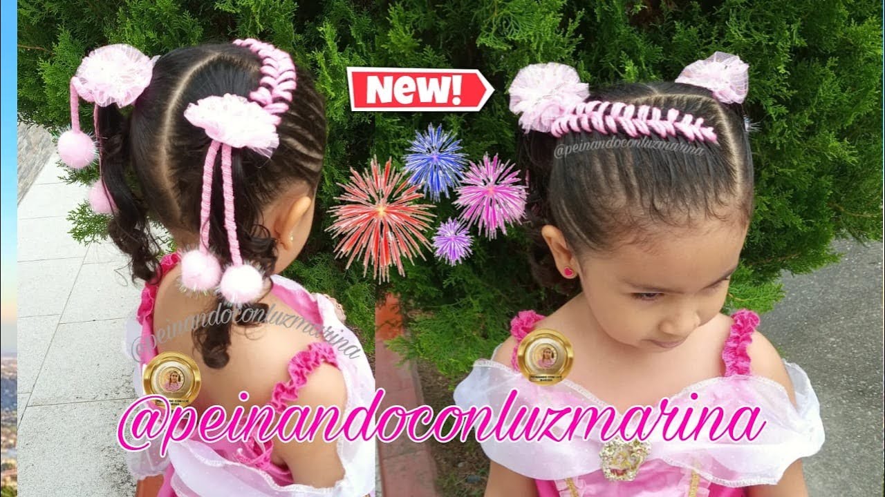 PEINADO PARA NIÑAS DE CABELLO CORTO PEINADO CON ESTAMBRE PEINADO CON DOS COLETAS