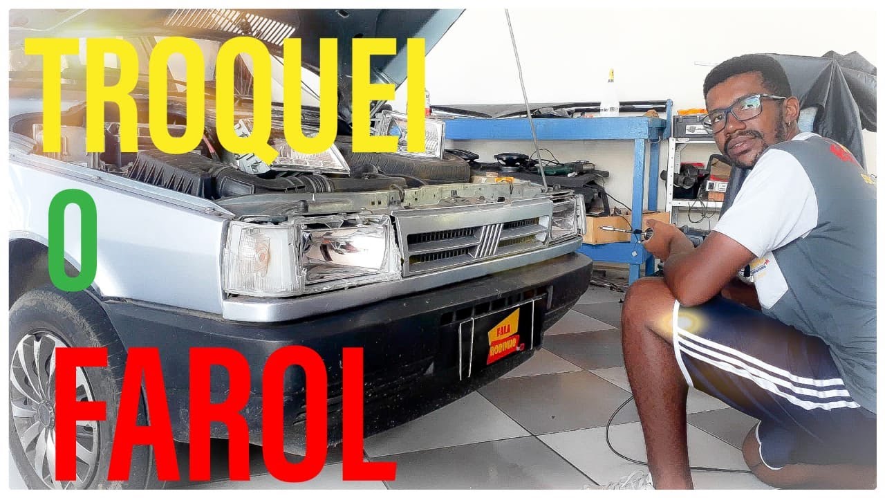 TROQUEI O FAROL DO UNO - COMO TROCAR- FALA ROBINHO-MEU UNO 92